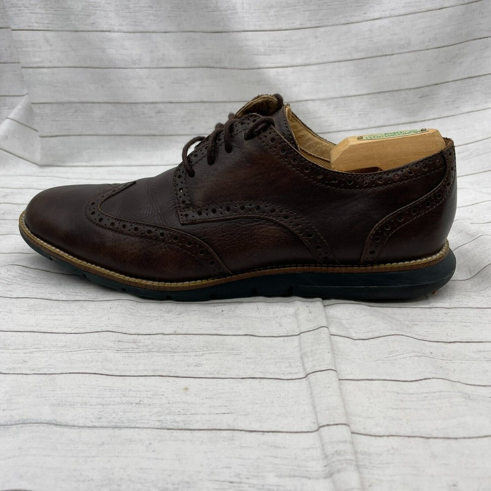 Cole Haan Brown Classic Leather Oxfords - Picture 4 of 11